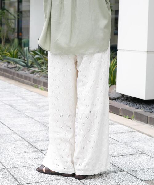 ITEMS URBANRESEARCH（アイテムズ アーバンリサーチ）の「ストレッチレースイージーパンツ（その他パンツ・レディース・ブラウン/ブラック/ホワイト系その他・FREE）」の15枚目の写真