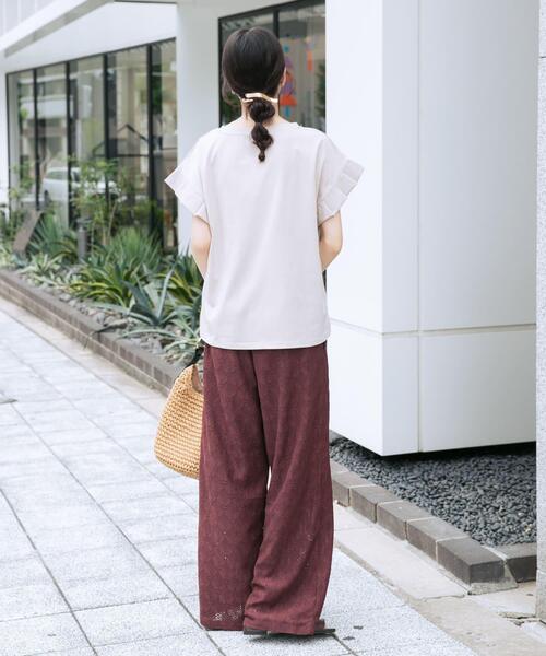 ITEMS URBANRESEARCH(アイテムズ アーバンリサーチ)の「ストレッチレースイージーパンツ(その他パンツ・レディース・ブラウン/ブラック/ホワイト系その他・FREE)」の22枚目の写真