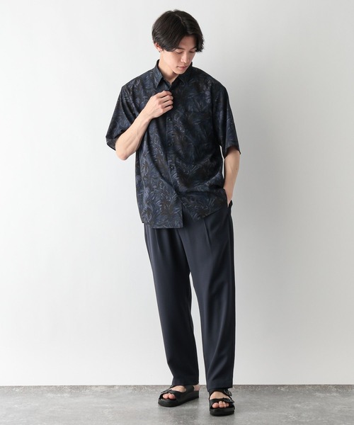 GLOBAL WORK（グローバルワーク）の「カイテキサマーシャツ/柄/638150（シャツ/ブラウス・メンズ・ブラック系1/ネイビー/ブラック系・X-LARGE/LARGE/MEDIUM/SMALL）」の10枚目の写真