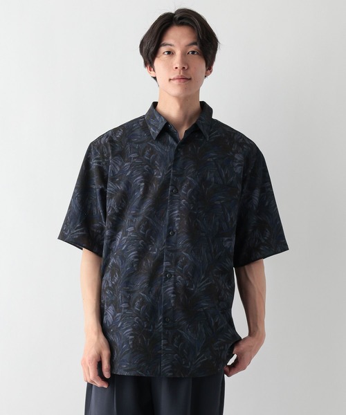GLOBAL WORK（グローバルワーク）の「カイテキサマーシャツ/柄/638150（シャツ/ブラウス・メンズ・ブラック系1/ネイビー/ブラック系・X-LARGE/LARGE/MEDIUM/SMALL）」の12枚目の写真