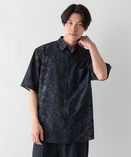 GLOBAL WORK（グローバルワーク）の「カイテキサマーシャツ/柄/638150（シャツ/ブラウス・メンズ・ブラック系1/ネイビー/ブラック系・X-LARGE/LARGE/MEDIUM/SMALL）」の13枚目の写真