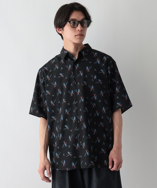 GLOBAL WORK（グローバルワーク）の「カイテキサマーシャツ/柄/638150（シャツ/ブラウス・メンズ・ブラック系1/ネイビー/ブラック系・X-LARGE/LARGE/MEDIUM/SMALL）」の18枚目の写真