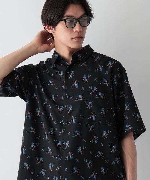 GLOBAL WORK（グローバルワーク）の「カイテキサマーシャツ/柄/638150（シャツ/ブラウス・メンズ・ブラック系1/ネイビー/ブラック系・X-LARGE/LARGE/MEDIUM/SMALL）」の20枚目の写真