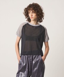 6(ROKU)＞パイル ボーダー ロングスリーブ Tシャツ（Tシャツ