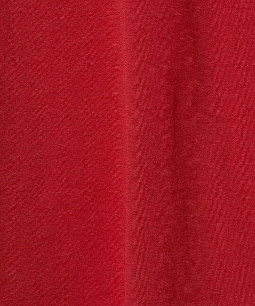 6(ロク)の「<6(ROKU)>コットンナイロン ショルダー ステッチ Tシャツ(Tシャツ/カットソー・レディース・ダークグレー/レッド・FREE)」の4枚目の写真