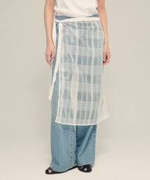 【eL】Tulle lace Wrap Skirt/699066