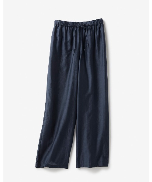 DoCLASSE( ドゥクラッセ)の「とろみ素材・ドロストワイドパンツ(その他パンツ・レディース・ダークネイビー/モカ・11/9)」の6枚目の写真