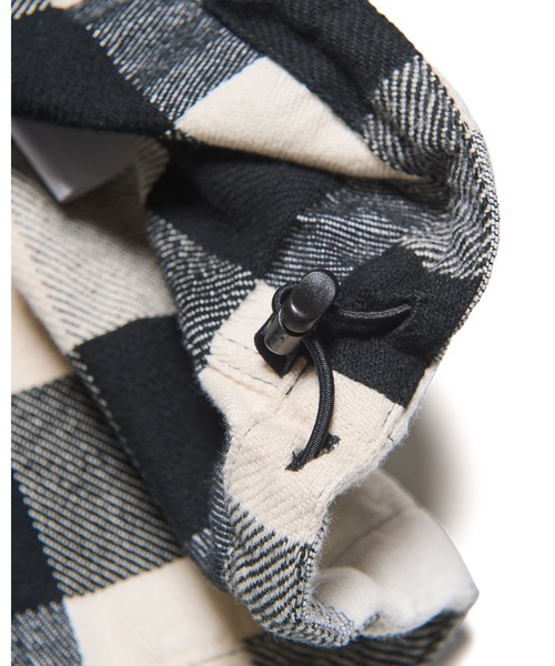 uniform experiment(ユニフォームエクスペリメント)の「LINE FLANNEL CHECK DRAWCORD SHIRT(シャツ/ブラウス・メンズ・ブルー/ブラック・3/4/1/2/5)」の8枚目の写真