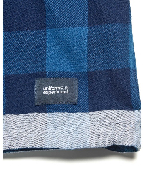 uniform experiment(ユニフォームエクスペリメント)の「LINE FLANNEL CHECK DRAWCORD SHIRT(シャツ/ブラウス・メンズ・ブルー/ブラック・3/4/1/2/5)」の12枚目の写真
