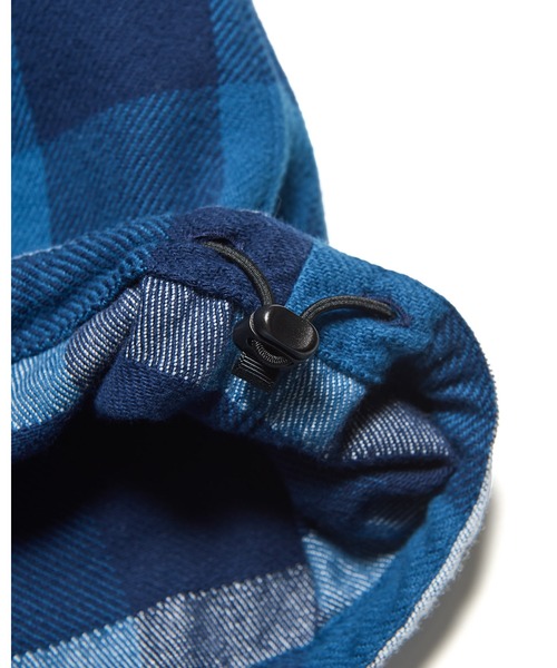 uniform experiment(ユニフォームエクスペリメント)の「LINE FLANNEL CHECK DRAWCORD SHIRT(シャツ/ブラウス・メンズ・ブルー/ブラック・3/4/1/2/5)」の13枚目の写真