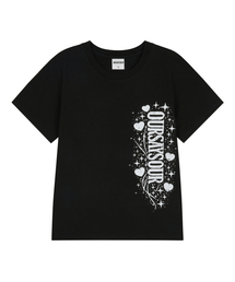 ギャラクシーハートスター半袖Tシャツブラック