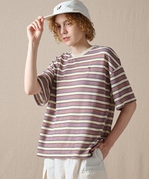 リラックス 半袖 ボーダーTシャツ