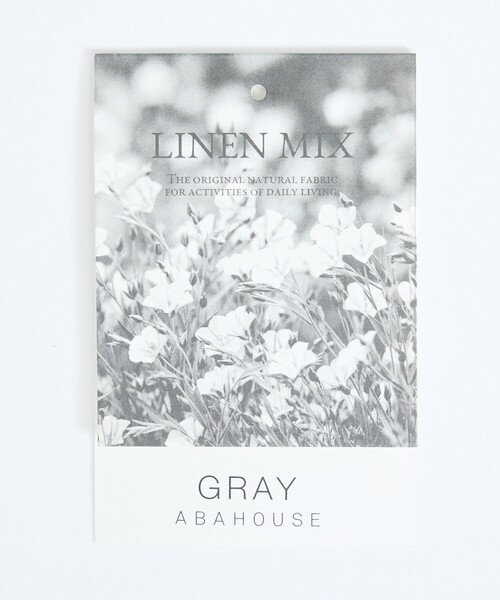 ABAHOUSE GRAY(アバハウスグレイ)の「【イージーケア】リネンブレンド バンドカラー シャツ(シャツ/ブラウス・メンズ・ホワイト/チャコールグレー/モスグリーン/サックスブルー/グレイッシュベージュ・46/50/48)」の14枚目の写真