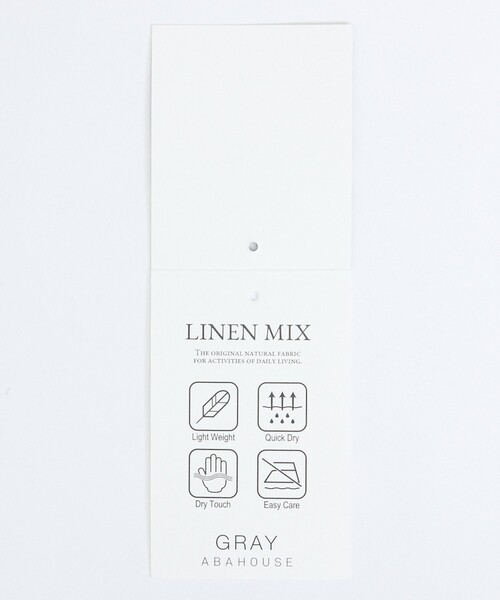 ABAHOUSE GRAY(アバハウスグレイ)の「【イージーケア】リネンブレンド バンドカラー シャツ(シャツ/ブラウス・メンズ・ホワイト/チャコールグレー/モスグリーン/サックスブルー/グレイッシュベージュ・46/50/48)」の15枚目の写真