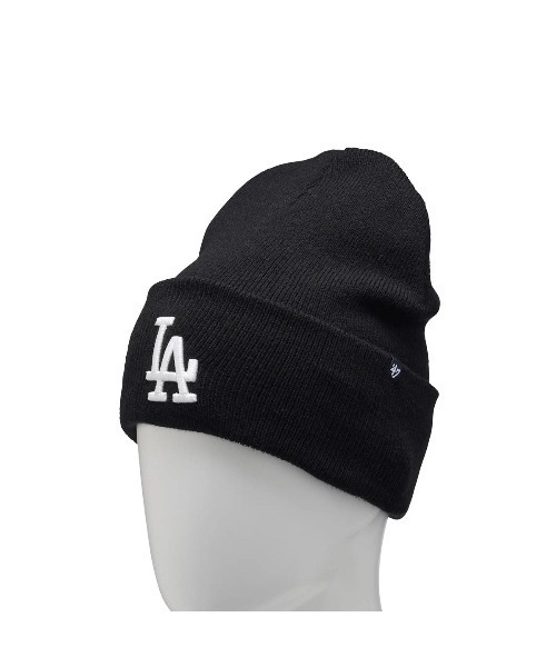 '47(フォーティーセブン)の「フォーティーセブン【’47】- ロサンゼルスドジャース キャップ【 Los Angeles Dodgers CUFF KNIT Haymaker BLACK 14858225 47A B-HYMKR12ACE-BKO】(ニットキャップ/ビーニー・メンズ・ブラック・ONE SIZE)」の5枚目の写真