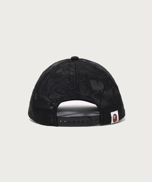 A BATHING APE(アベイシングエイプ)の「APE HEAD CRYSTAL MESH CAP(キャップ・メンズ・ブラック/ネイビー・FREE)」の7枚目の写真