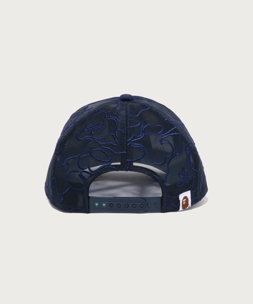 A BATHING APE(アベイシングエイプ)の「APE HEAD CRYSTAL MESH CAP(キャップ・メンズ・ブラック/ネイビー・FREE)」の8枚目の写真