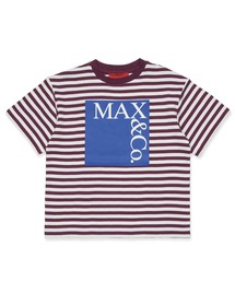 Max&Co.(マックスアンドコー)Kids & Junior ブランドロゴ半袖ボーダーTシャツカットソー