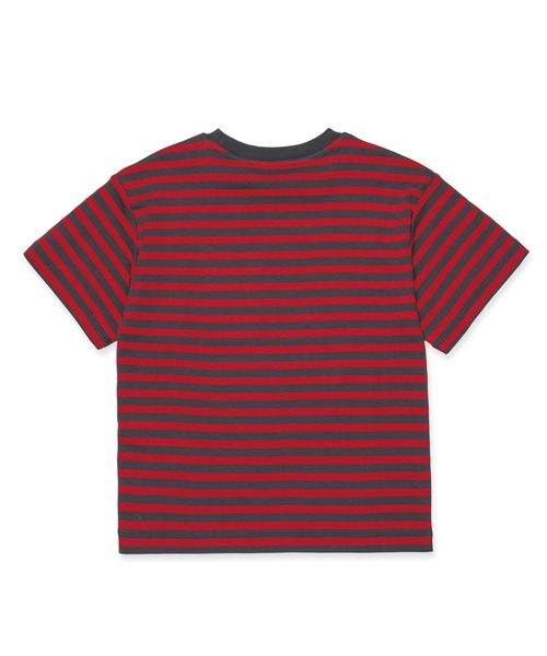 MAX&Co.(マックス アンド コー)の「Max&Co.(マックスアンドコー)Kids & Junior ブランドロゴ半袖ボーダーTシャツカットソー(Tシャツ/カットソー・キッズ・ホワイト×レッド/レッド・12Y/16Y/14Y)」の3枚目の写真