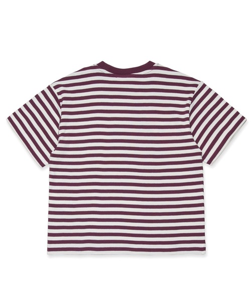 MAX&Co.(マックス アンド コー)の「Max&Co.(マックスアンドコー)Kids & Junior ブランドロゴ半袖ボーダーTシャツカットソー(Tシャツ/カットソー・キッズ・ホワイト×レッド/レッド・12Y/16Y/14Y)」の5枚目の写真