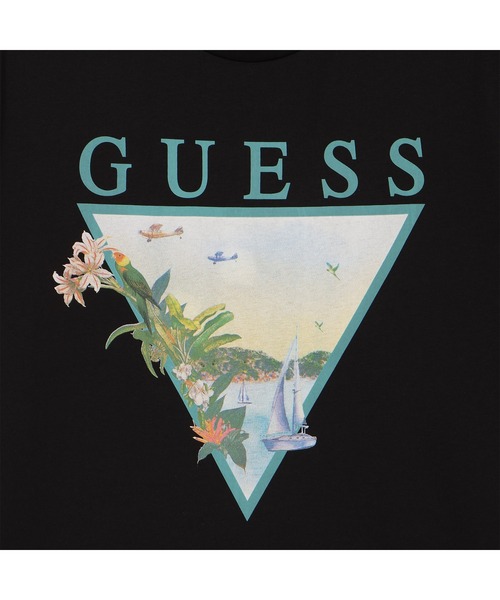 Guess(ゲス)の「SUNSET Triangle Tee(Tシャツ/カットソー・メンズ・ホワイト/ブラック・SMALL/MEDIUM/LARGE/X-LARGE/XX-LARGE)」の7枚目の写真