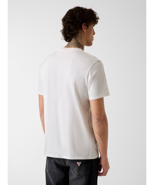 Guess(ゲス)の「SUNSET Triangle Tee(Tシャツ/カットソー・メンズ・ホワイト/ブラック・SMALL/MEDIUM/LARGE/X-LARGE/XX-LARGE)」の10枚目の写真