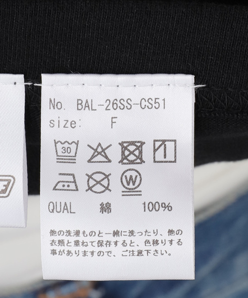 BALMYDAY'S（バルミーデイズ）の「BALMYDAYS/バルミーデイズ SLOBE別注 パワパフガールズTシャツ BAL-26SS-CS51（Tシャツ/カットソー・レディース・ブラック・FREE）」の2枚目の写真