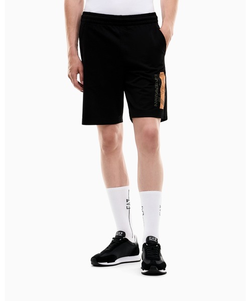 EMPORIO ARMANI EA7(エンポリオアルマーニイーエーセブン)の「<オンライン限定>【エンポリオ アルマーニ EA7】コットンジャージー ショーツ Visibility(その他パンツ・メンズ・ブラック・LARGE/X-SMALL/MEDIUM)」の3枚目の写真