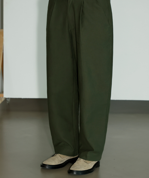 SIGNATURE（シグネチャ）の「ハーフバンディングワイドチノパンツ[カーキ]（その他パンツ・メンズ・その他・SMALL）」の8枚目の写真