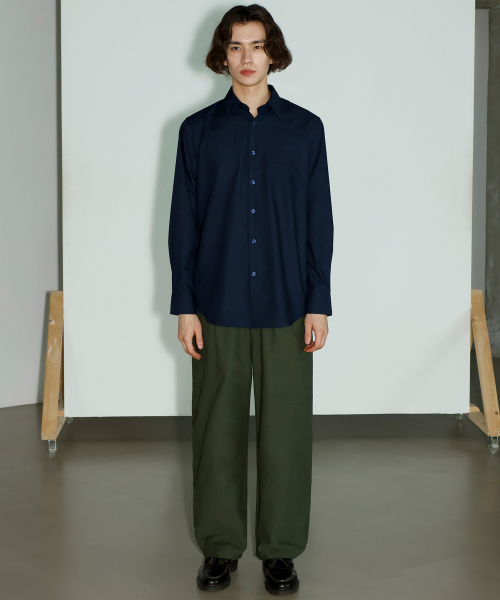 SIGNATURE（シグネチャ）の「ハーフバンディングワイドチノパンツ[カーキ]（その他パンツ・メンズ・その他・SMALL）」の9枚目の写真
