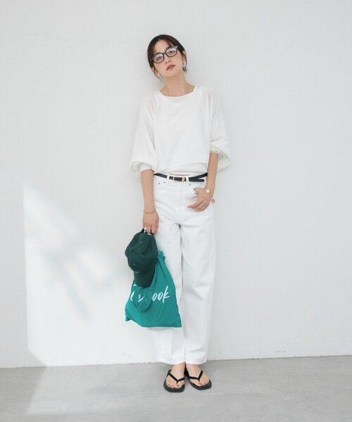 RIVE DROITE(リヴドロワ)の「【A・MONN】【2サイズ展開】フロントナローslimデニム(デニムパンツ・レディース・ブルー/ホワイト/ブラック・38/36)」の5枚目の写真