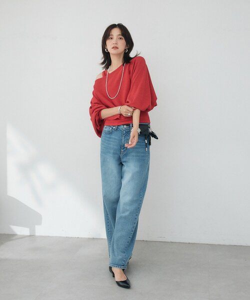 RIVE DROITE(リヴドロワ)の「【A・MONN】【2サイズ展開】フロントナローslimデニム(デニムパンツ・レディース・ブルー/ホワイト/ブラック・38/36)」の20枚目の写真