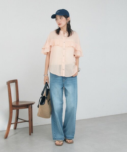 RIVE DROITE(リヴドロワ)の「【A・MONN】【2サイズ展開】フロントナローslimデニム(デニムパンツ・レディース・ブルー/ホワイト/ブラック・38/36)」の22枚目の写真