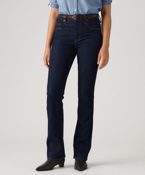 Levi's(リーバイス)の「Levi's/リーバイス 725 ハイライズ ブーツカット ダークインディゴリンス(デニムパンツ・レディース・ダークインディゴブルー・23inch/24inch/25inch/26inch/27inch/28inch)」の1枚目の写真