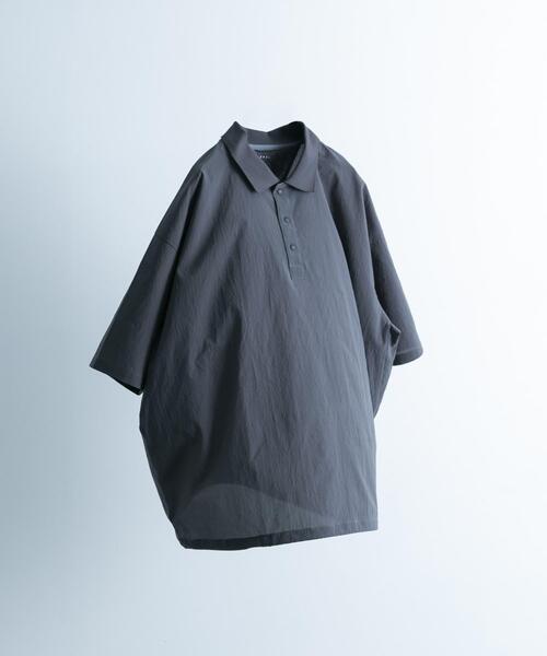 EKAL(エカル)の「『吸水速乾/通気性/軽量』DOT AIR PULLOVER SHIRTS(シャツ/ブラウス・メンズ・ブラック/ネイビー/グレー・MEDIUM/LARGE)」の2枚目の写真