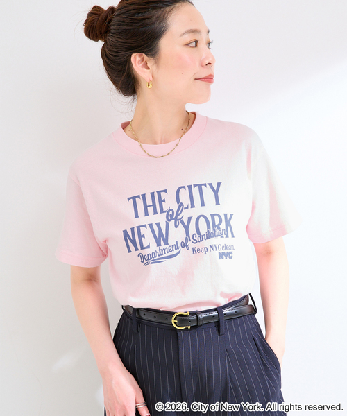 GOOD ROCK SPEED(グッドロックスピード)の「GOOD ROCK SPEED / グッドロックスピード NYC Tshirts 1(Tシャツ/カットソー・レディース・ピンク/ホワイト/チャコールグレー/ブルー・FREE)」の4枚目の写真