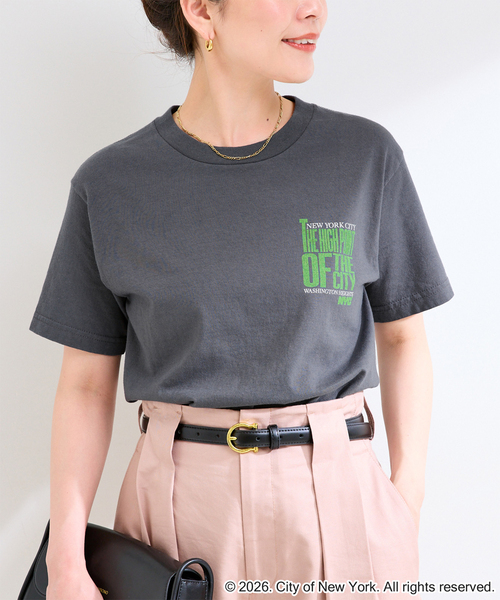 GOOD ROCK SPEED(グッドロックスピード)の「GOOD ROCK SPEED / グッドロックスピード NYC Tshirts 1(Tシャツ/カットソー・レディース・ピンク/ホワイト/チャコールグレー/ブルー・FREE)」の1枚目の写真