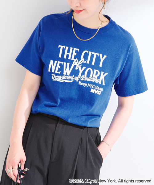 GOOD ROCK SPEED(グッドロックスピード)の「GOOD ROCK SPEED / グッドロックスピード NYC Tshirts 1(Tシャツ/カットソー・レディース・ピンク/ホワイト/チャコールグレー/ブルー・FREE)」の3枚目の写真