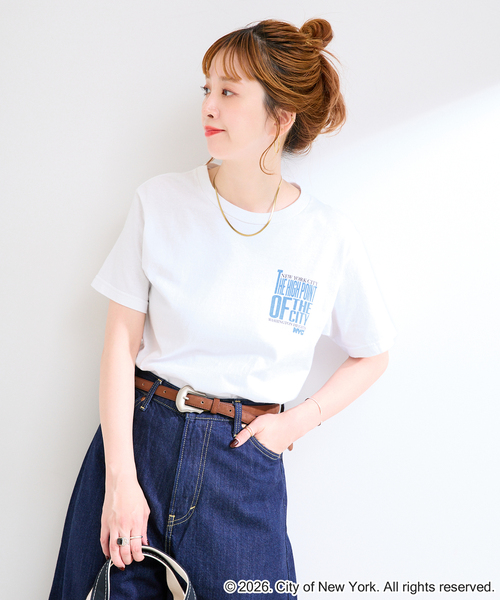 GOOD ROCK SPEED(グッドロックスピード)の「GOOD ROCK SPEED / グッドロックスピード NYC Tshirts 1(Tシャツ/カットソー・レディース・ピンク/ホワイト/チャコールグレー/ブルー・FREE)」の14枚目の写真