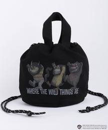 かいじゅうたちのいるところ / WHERE THE WILD THINGS ARE キャンバス 2WAY 巾着トートバッグ ドローストリングバッグ ミニトート ショルダーバッグ コットン