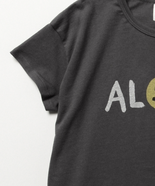 こども ビームス（コドモビームス）の「6°vocale × こども ビームス / 別注 ALOHA Tシャツ (130cm)（Tシャツ/カットソー・キッズ・チャコールグレー/レッド系その他・130）」の5枚目の写真