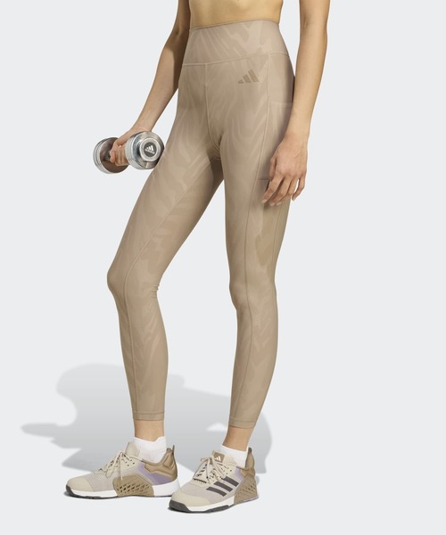 adidas(アディダス)の「Optime AOP フルレングス レギンス / アディダス adidas(レギンス/スパッツ・レディース・ブラウン・MEDIUM/SMALL/X-LARGE/LARGE)」の1枚目の写真
