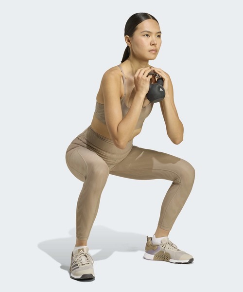 adidas(アディダス)の「Optime AOP フルレングス レギンス / アディダス adidas(レギンス/スパッツ・レディース・ブラウン・MEDIUM/SMALL/X-LARGE/LARGE)」の5枚目の写真