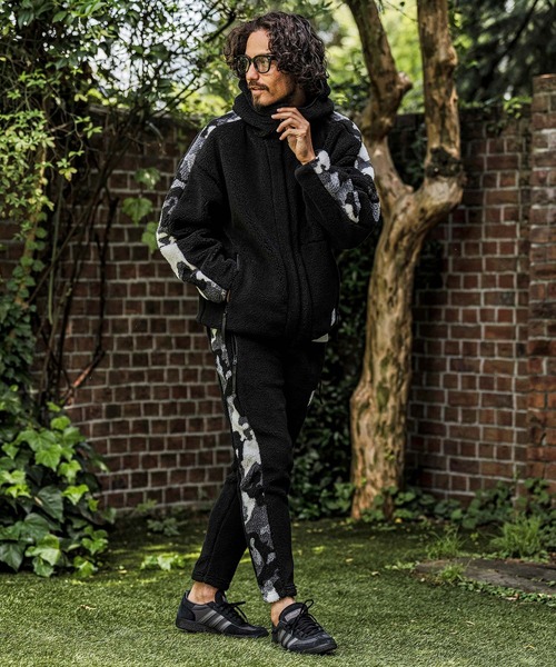 wjk reluxe（ダブルジェーケーリラックス）の「mpa4182- Camouflage Boa Hoodie ボアパーカー(WR26W-10)（パーカー・メンズ・グリーン系カモフラージュ/カモフラージュ/ブラック・M/S/L）」の19枚目の写真