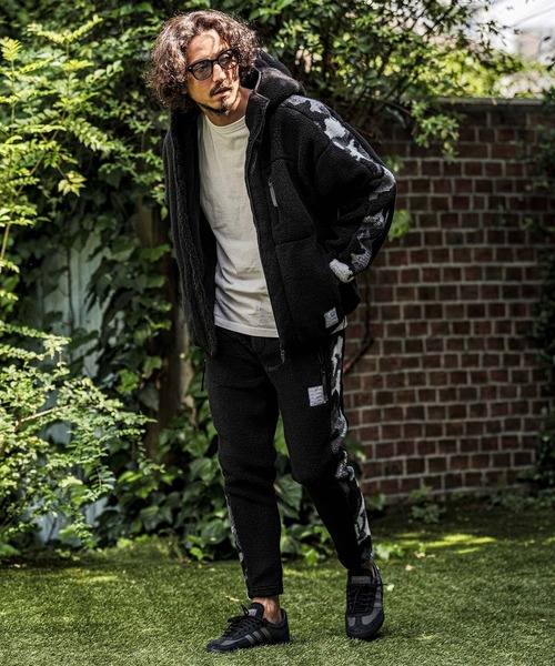 wjk reluxe（ダブルジェーケーリラックス）の「mpa4182- Camouflage Boa Hoodie ボアパーカー(WR26W-10)（パーカー・メンズ・グリーン系カモフラージュ/カモフラージュ/ブラック・M/S/L）」の21枚目の写真