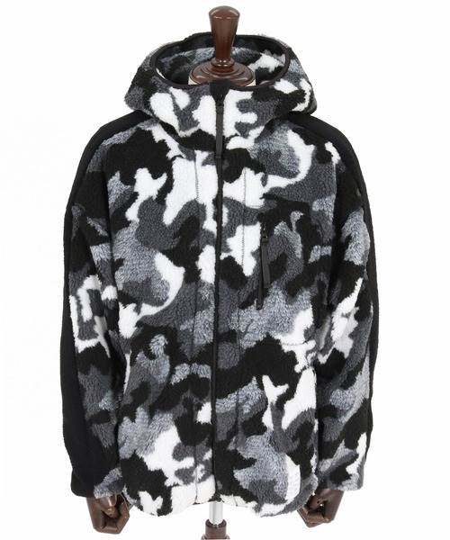 wjk reluxe（ダブルジェーケーリラックス）の「mpa4182- Camouflage Boa Hoodie ボアパーカー(WR26W-10)（パーカー・メンズ・グリーン系カモフラージュ/カモフラージュ/ブラック・M/S/L）」の22枚目の写真