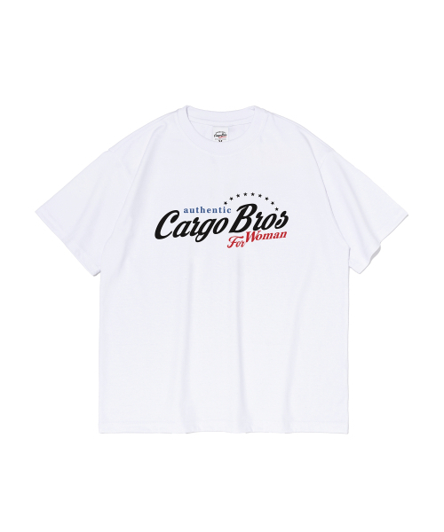 CARGOBROS FOR WOMAN(カーゴブロスフォーウィメン)の「レトロロゴ半袖Tシャツ(ホワイト)(Tシャツ/カットソー・レディース・その他・2XL/MEDIUM/LARGE/SMALL/X-LARGE)」の6枚目の写真