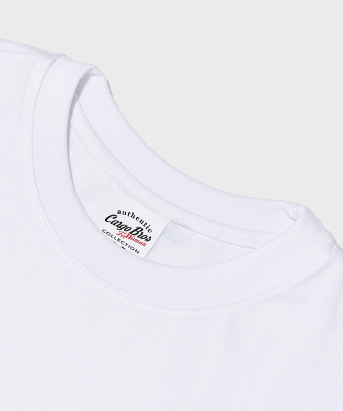 CARGOBROS FOR WOMAN(カーゴブロスフォーウィメン)の「レトロロゴ半袖Tシャツ(ホワイト)(Tシャツ/カットソー・レディース・その他・2XL/MEDIUM/LARGE/SMALL/X-LARGE)」の8枚目の写真