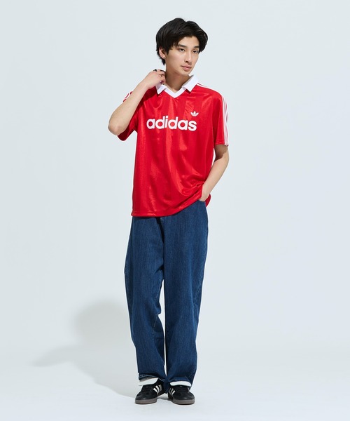 adidas(アディダス)の「アーカイブカラーエンジニアードジャージ / ジャージ / アディダスオリジナルス adidas Originals(Tシャツ/カットソー・メンズ・レッド・X-SMALL/SMALL/X-LARGE/MEDIUM/LARGE/3XL/XX-SMALL/XX-LARGE)」の2枚目の写真