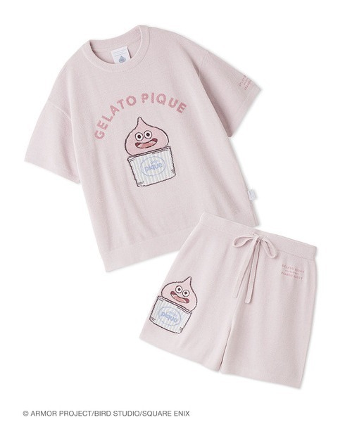 gelato pique(ジェラートピケ)の「【ドラゴンクエスト】【レディース】ジャガード半袖プルオーバー&ショートパンツセット(ルームウェア/パジャマ・レディース・ピンク/オフホワイト/ベージュ・F)」の3枚目の写真